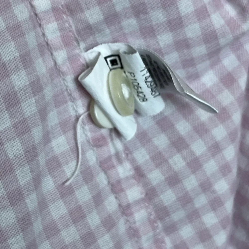 Bonobos Men's XL Slim Fit Pink White Gingham Shirt - Picture 7 of 10